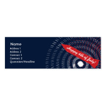 4th of July - Skinny Business Card Template