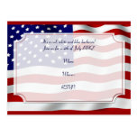4th of July Stars and Stripes Forever Flag Post Card