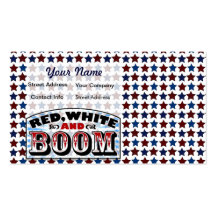 4th of July Template Business Cards
