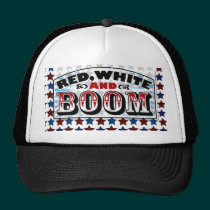 4th of July Template hats