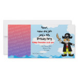 4th pirate birthday boy party invitations photo cards