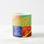 4way - a beautiful 4 squares abstract mugs