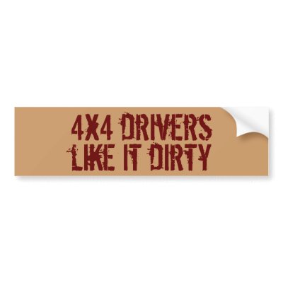 4x4 drivers bumper sticker by ceel68