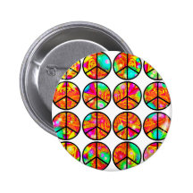 4x4 Psychedelic Peace Pins