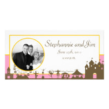 4x8 Engagement Photo Announcement Carnival Photo Greeting Card