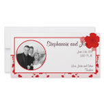 4x8 Engagement Photo Announcement Cherry blossom Custom Photo Card