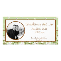 4x8 Engagement Photo Announcement Dogwood Flowers Customized Photo Card
