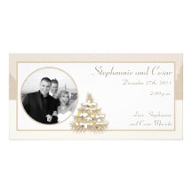 4x8 Engagement Photo Announcement Old Town Christm Photo Card Template