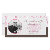 4x8 Engagement Photo Announcement Pink Chandelier