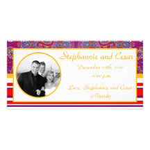4x8 Engagement Photo Announcement Purple Palace Photo Card Template