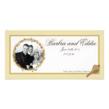 4x8 Engagement Photo Announcement Sandy Beach Photo Card