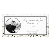 4x8 Engagement Photo Announcement Winter Blossom Photo Greeting Card