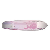 500 Euro Bill Skateboard Oldschool