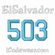 503 ElSalvador Embroidered Hooded Sweatshirt