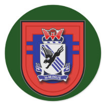 505th Infantry Regiment - 2d Battalion flash Round Stickers