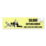 50,000 BATTERED WOMEN BUMPER STICKERS