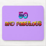 50 and fab rainbow mouse pads