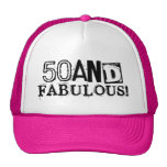 50 and fabulous Birthday hat | Vintage style