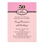 50 and Fabulous Birthday Invitation