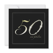 50 and Fabulous Birthday Party Invitation