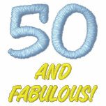 50 and Fabulous Embroidered Polo Shirt embroidered shirts