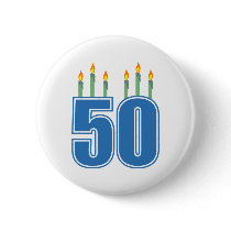 50 Birthday Candles (Blue / Green)