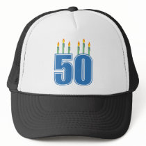 50 Birthday Candles (Blue / Green)