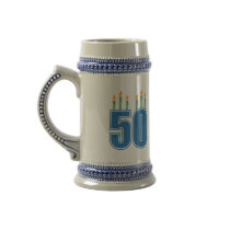 50 Birthday Candles (Blue / Green) Coffee Mug