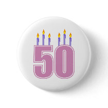 50 Birthday Candles (Pink / Purple)