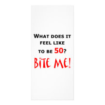 50 Bite Me! Customized Rack Card