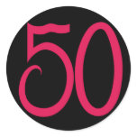50 Black Sticker