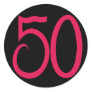 50 Black Sticker
