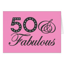 50 et cadeau fabuleux cartes de vœux