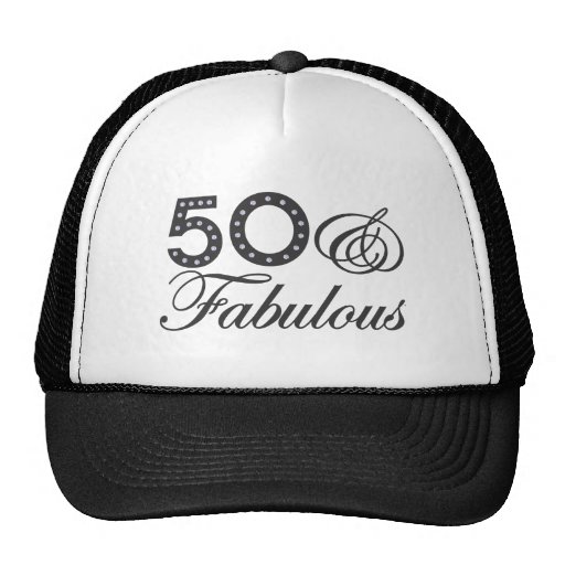 50 & Fabulous Gift Trucker Hat