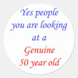 50  Genuine 50 Year Old Sticker