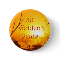 50 Golden Years Button