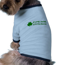 50% Irish 100% Drunk Pet Tee Shirt