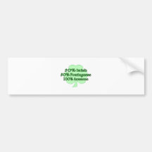 50% Irish 50% Portuguese 100% Awesome Bumper Sticker