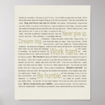 50 Life Lessons for My Daughter Posters