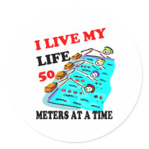 50 metres at a time