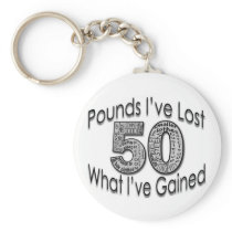 50 Pounds Lost Keychain