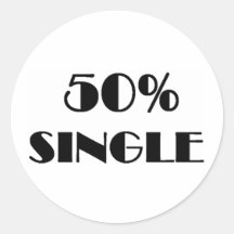 50% Single Sticker