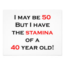 50 stamina personalized announcements