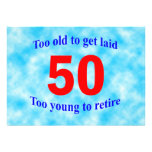 50 Too old to ... Personalized Invitation