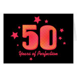 50 Years of Perfection Custom Birthday Card