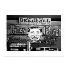 '50c Skeeball' (Coney Island, NY) postcard