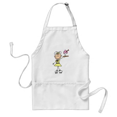 50's Drive-In Waitress T-shirts and Gifts Aprons by stick_figures