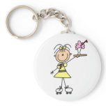 50's Drive-In Waitress T-shirts and Gifts keychains