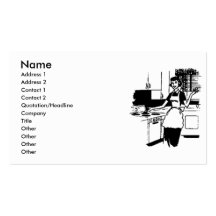 50's Housewife Business Cards