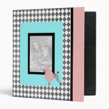 50's Poodle Retro Custom Photo Binder